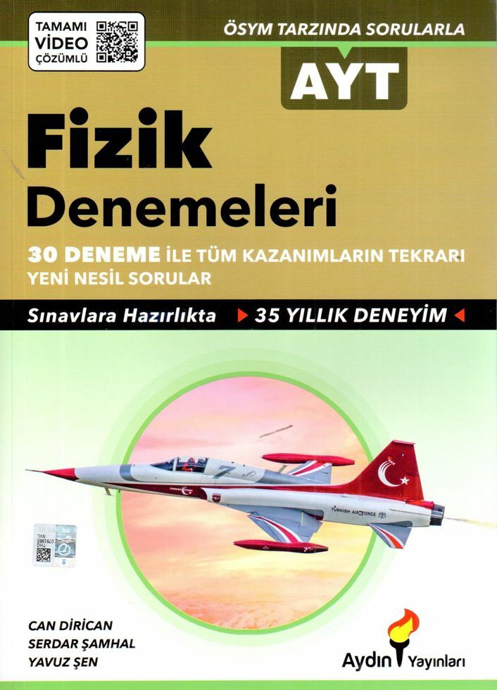 Aydın Yayınları AYT Fizik 30 lu Denemeleri