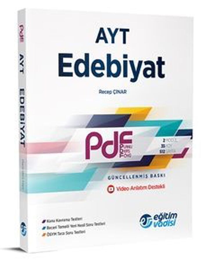 Eğitim Vadisi Yayınları AYT Edebiyat Güncel PDF Planlı Ders Föyü