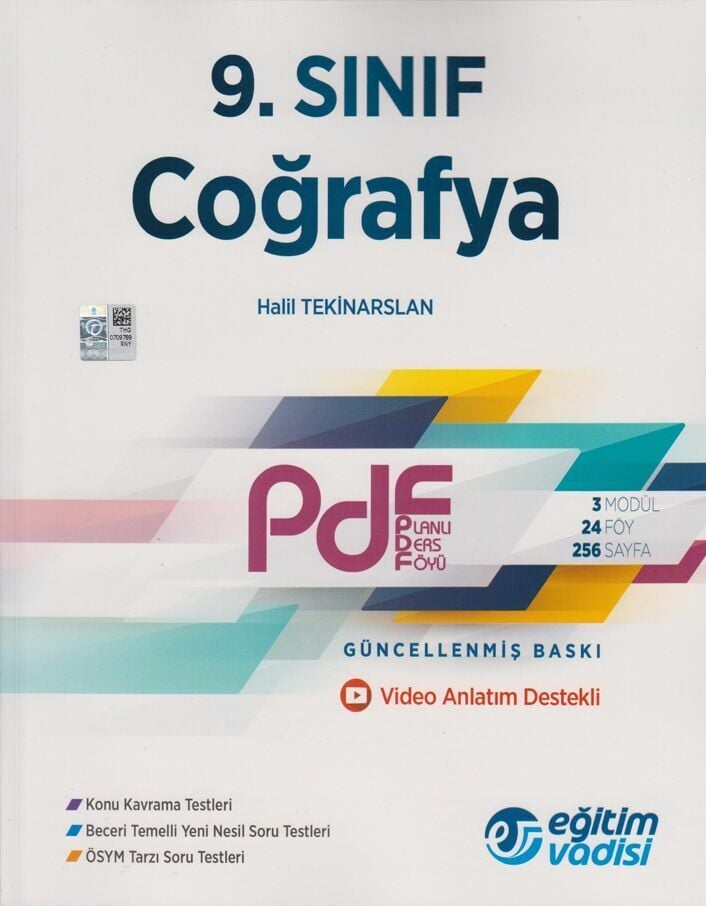 Eğitim Vadisi Yayınları 9. Sınıf Coğrafya Güncel PDF Planlı Ders Föyü