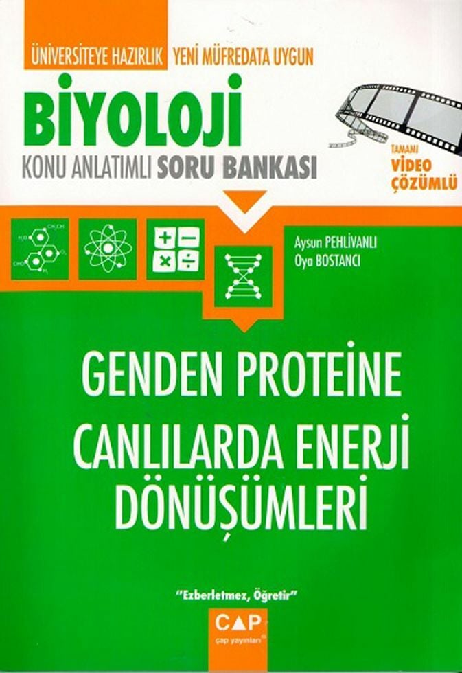 Çap Üniversiteye Hazırlık Biyoloji Genden Proteine Canlılarda Enerji Dönüşümleri Konu Anlatımlı Soru Bankası