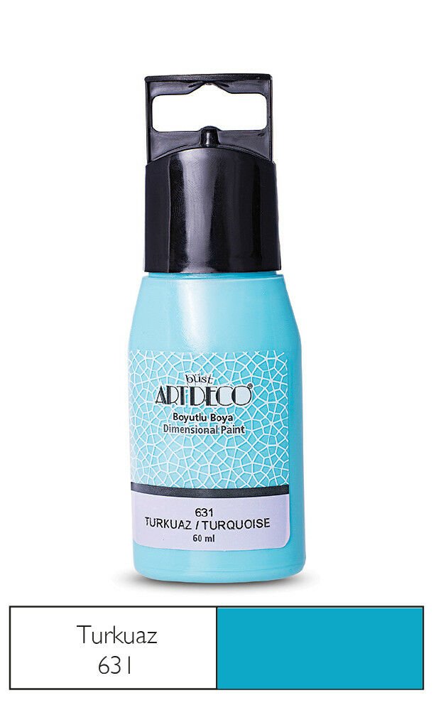 Artdeco Boyutlu Boya 60ml Turkuaz 631