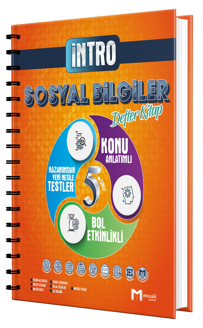 Mozaik Yayınları 5. Sınıf Sosyal Bilgiler Intro Defter Kitap