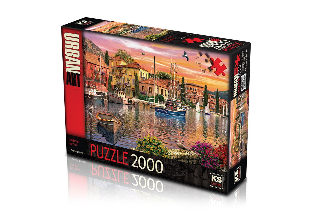 Ks Games Harbour Sunset 2000 Parça Puzzle