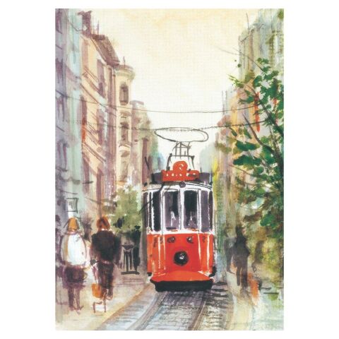 Keskin Color İstanbul Caddesi'nde Tramway 48x68cm 1000 Parça puzzle