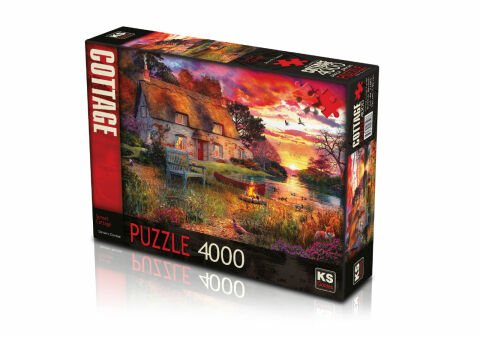 Ks Games Sunset Cottage 4000 Parça Puzzle