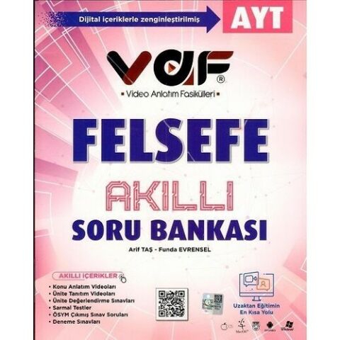 Vaf Yayınları AYT Felsefe Akıllı Soru Bankası