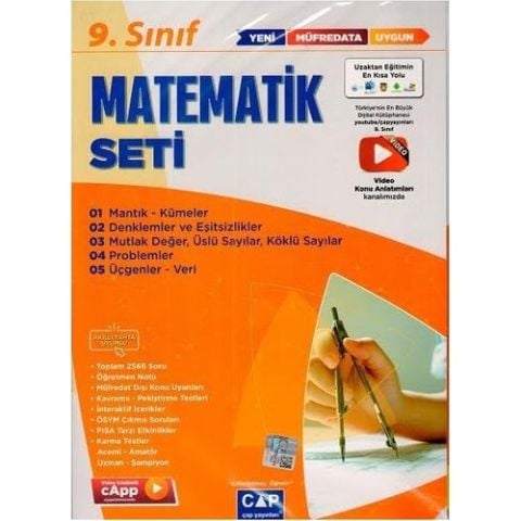 Çap Yayınları 9. Sınıf Matematik Anadolu Seti