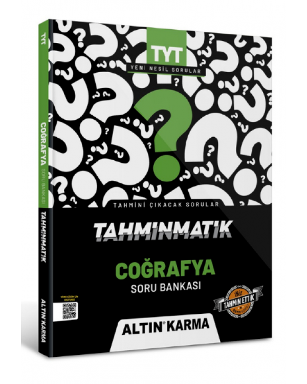 Altın Karma Yayınları TYT Coğrafya Tahminmatik Soru Bankası