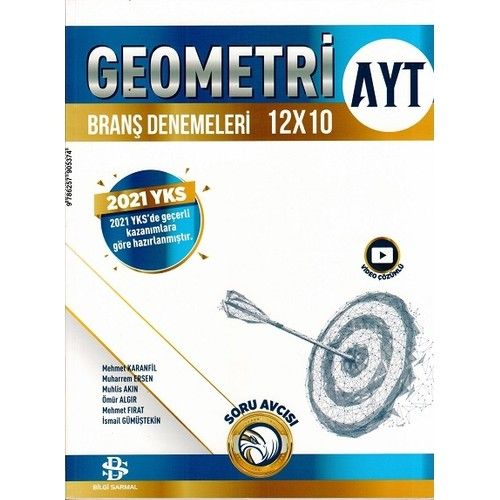 Bilgi Sarmal Yayınları TYT AYT Geometri 12 x 10 Branş Denemeleri - Mehmet Karanfil