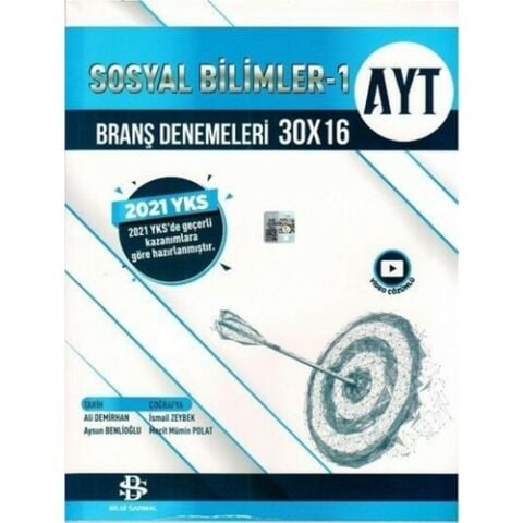 Bilgi Sarmal Yayınları AYT Sosyal Bilimler 1 30 x 16 Branş Denemeleri