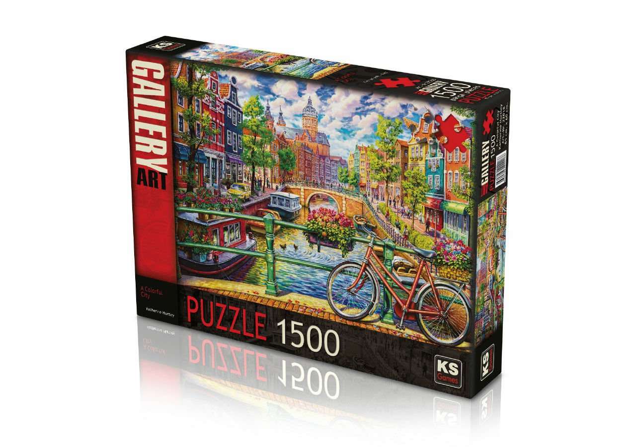 Ks Games A Colourul Ci̇ty 1500 Parça Puzzle