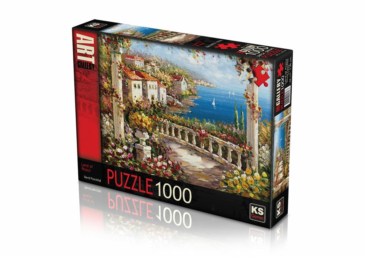 Ks Games Land of Peace David Fairchild 1000 Parça Puzzle