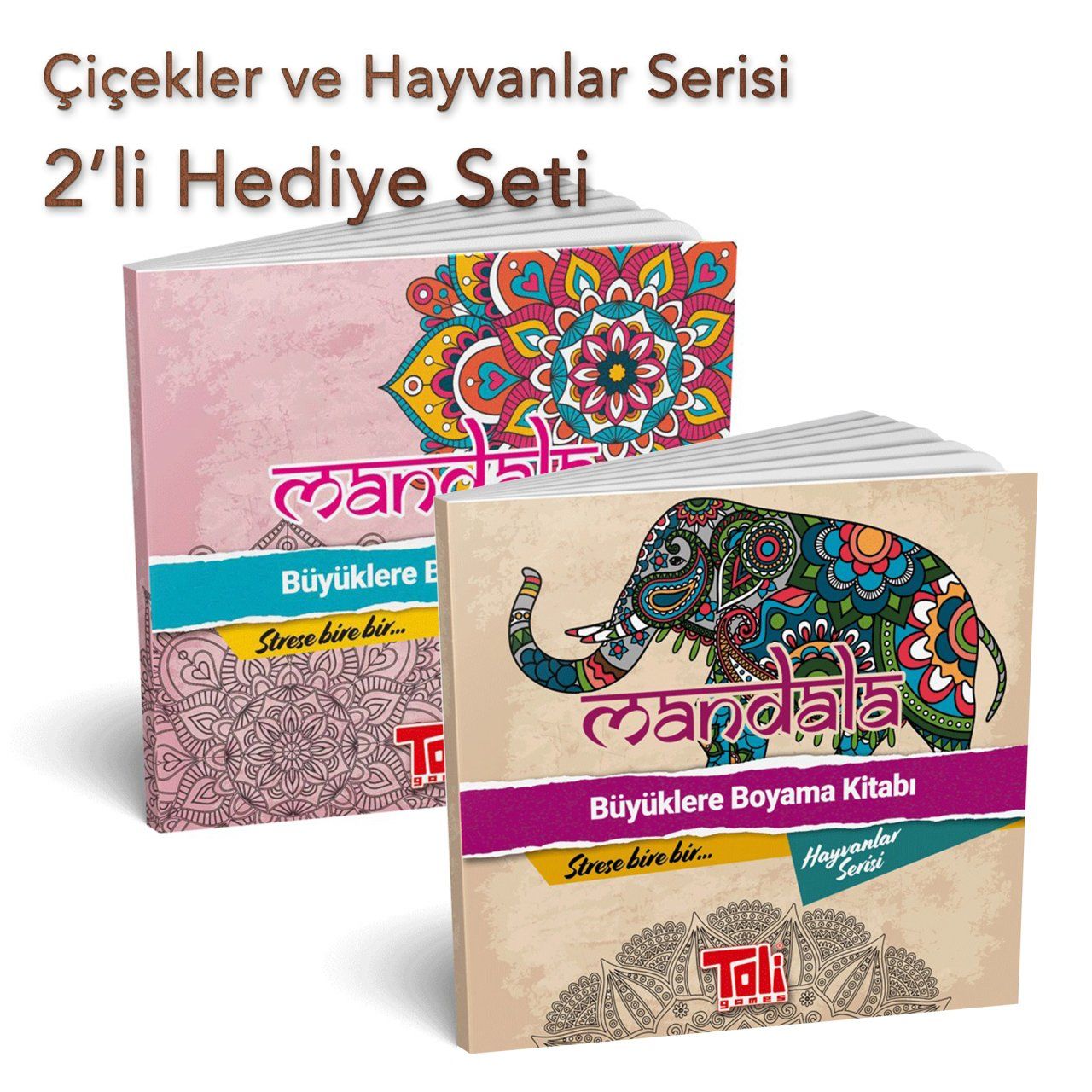 Toli Games Mandala Boyama Kitabı-Kampanyalı 2'li Set