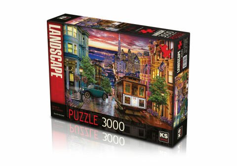 Ks Games Sunset in San Francisco 3000 Parça Puzzle