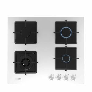 Siemens EN6C2HO12O iQ100 Gazlı Ocak 60 cm Sert cam, Beyaz