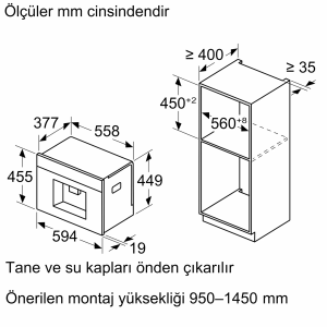 Siemens CT718L1B0 Tam Otomatik Ankastre Espresso Makinesi