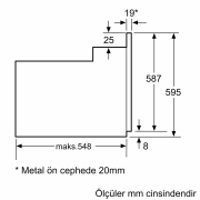 Siemens HB534FER3T iQ300 Ankastre Fırın 60 x 60 cm Inox