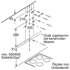 Siemens LC77BHM50 iQ300 Duvar Tipi Davlumbaz 75 cm paslanmaz çelik