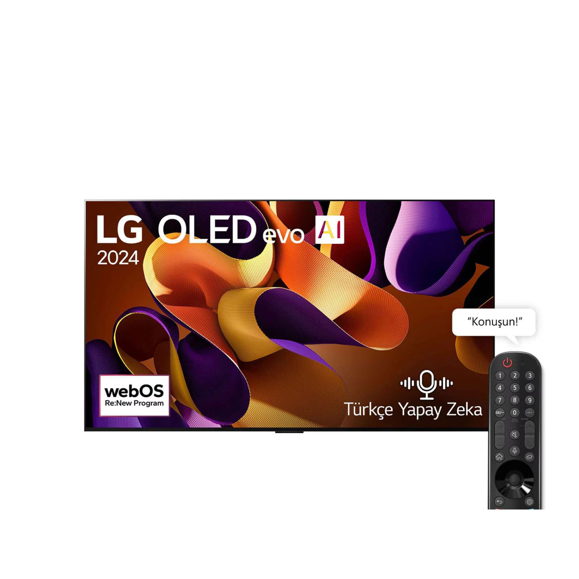 LG OLED83G45LW 83 inç LG OLED evo AI G4 4K Smart TV 2024