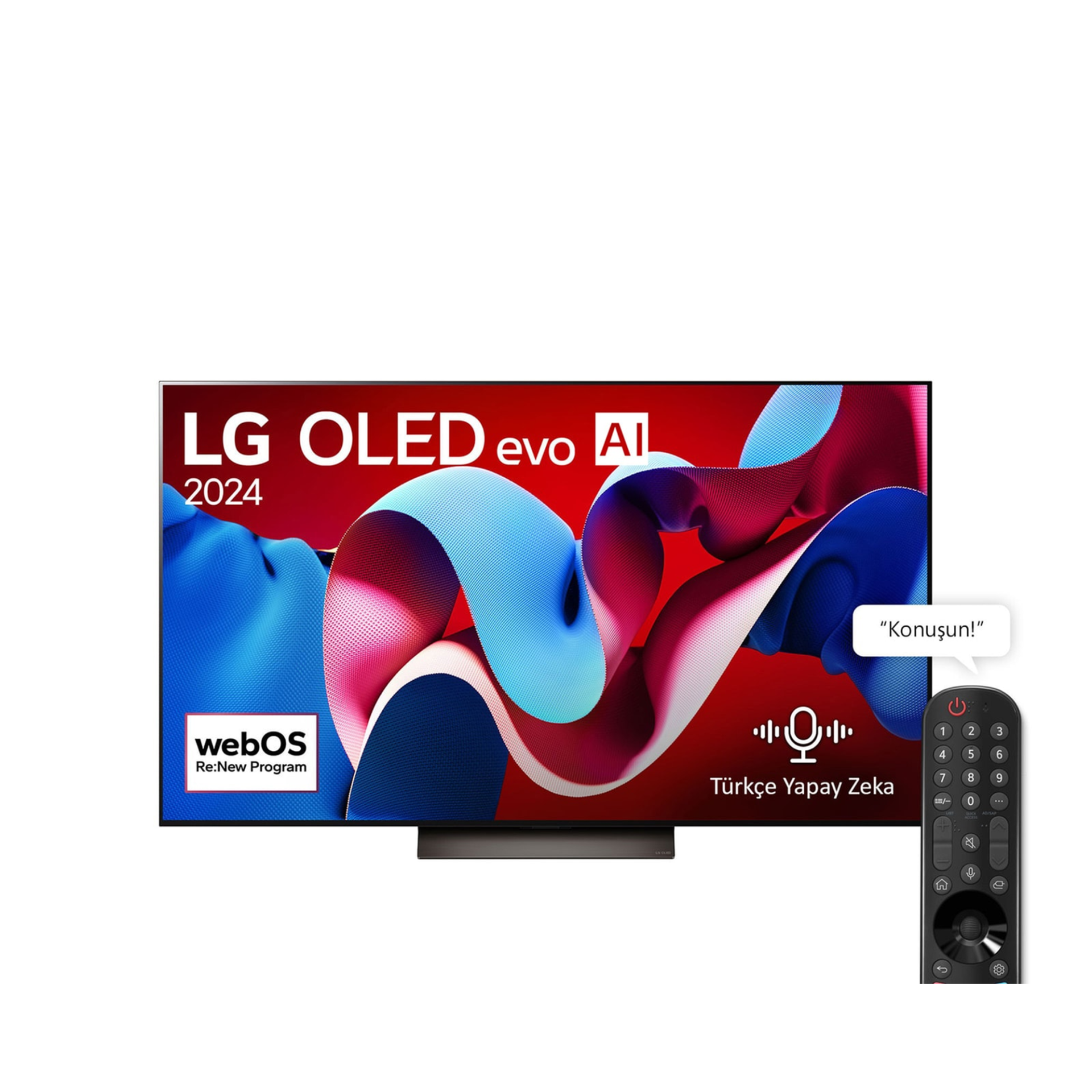 LG OLED77C46LA 77 inç LG OLED evo AI C4 4K Smart TV 2024