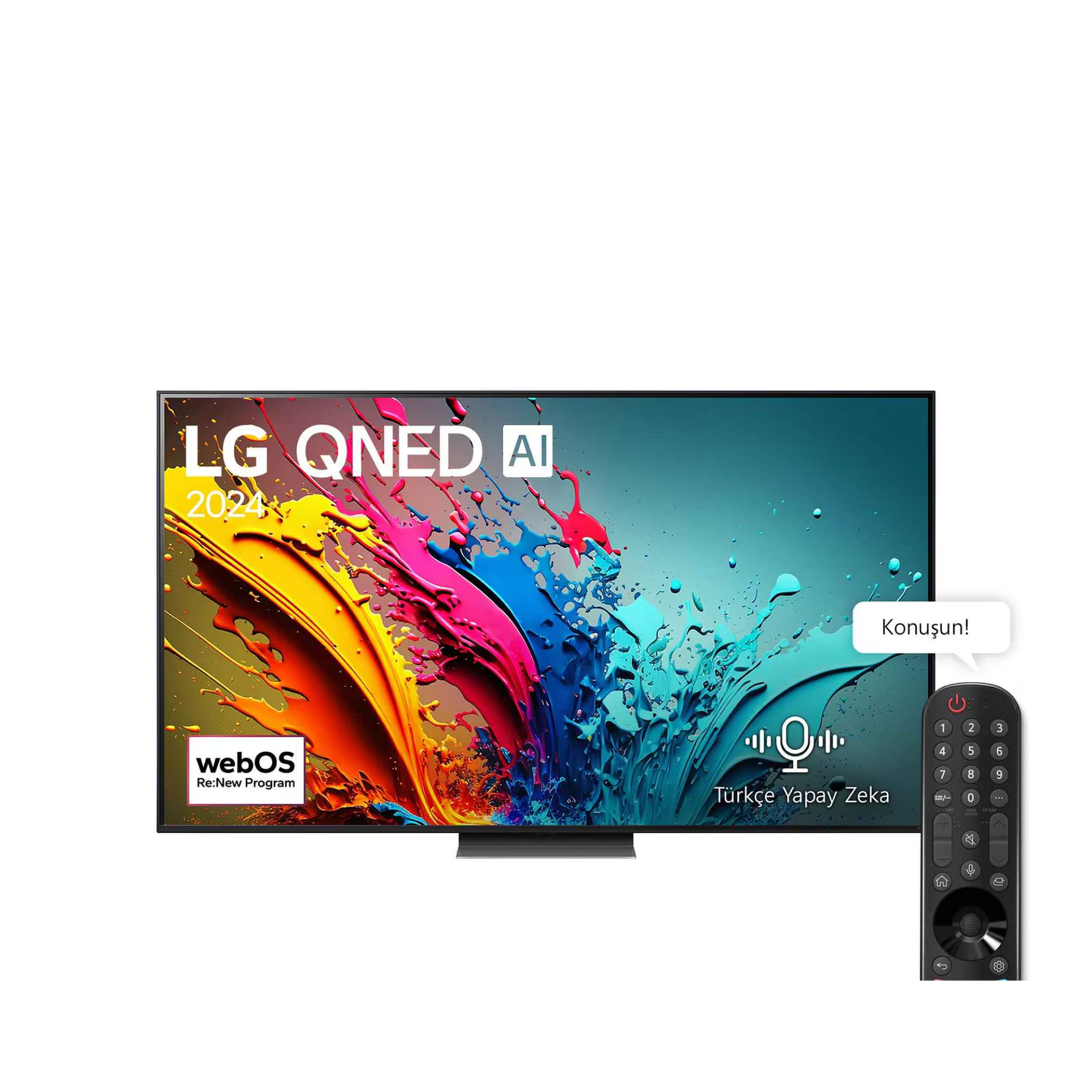 LG 65QNED86T6A 65 inç LG QNED AI QNED86 4K Smart TV 2024