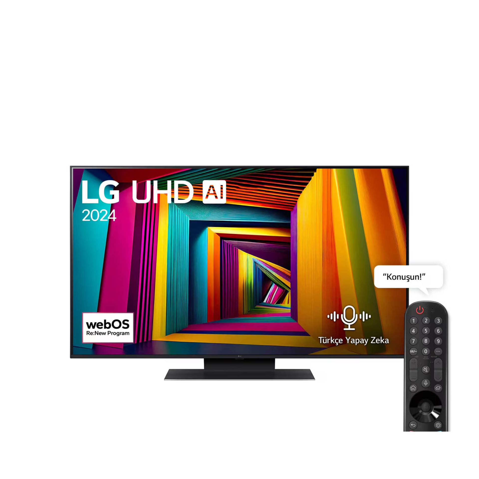 LG 50UT91006LA 50 inç LG UHD AI UT91 4K Smart TV AI Sihirli Kumanda