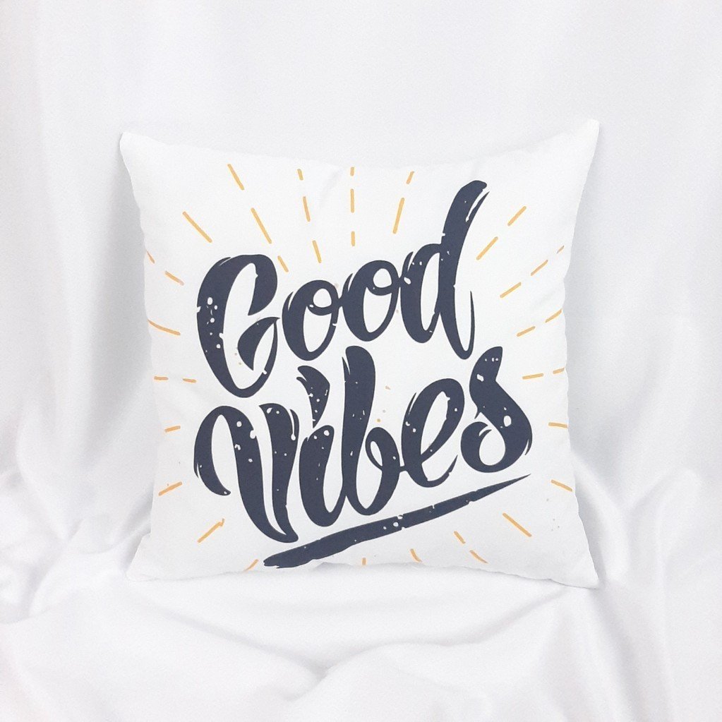 Good Vibes Baskılı Yastık