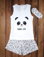 Panda Kısa Pijama Takımı