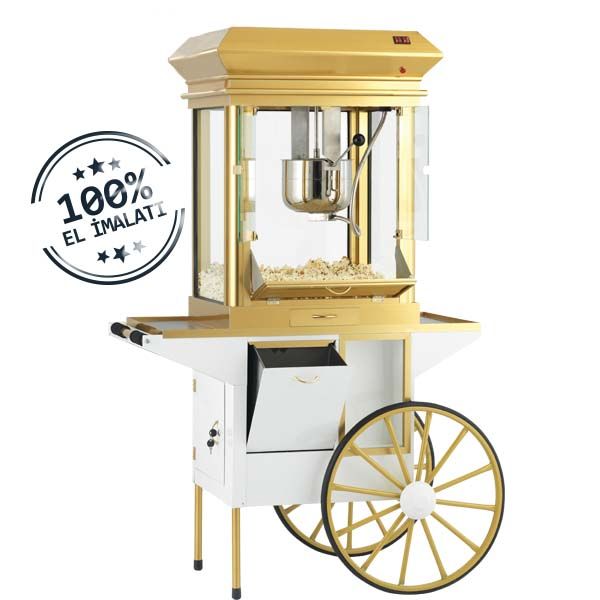 Antik Model - Patlamış Mısır Makinesi - Arabalı