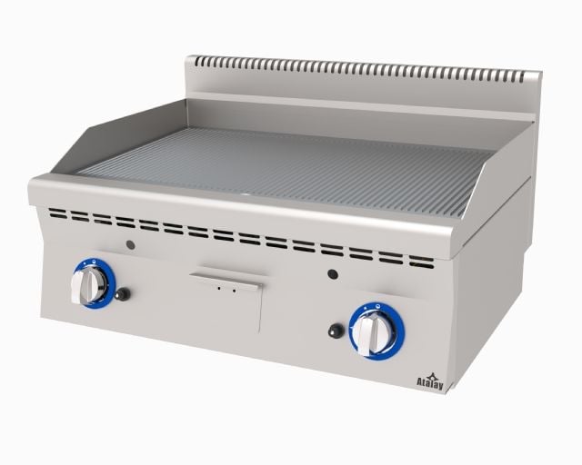 AGI-860/N - Gazlı Pleyt Izgara, Nervürlü Yüzeyli - Set Üstü