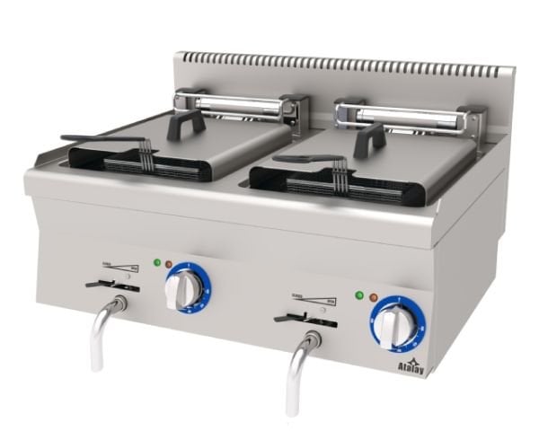 AEF-860 - Elektrikli Fritöz, Çift Hazneli - Set Üstü