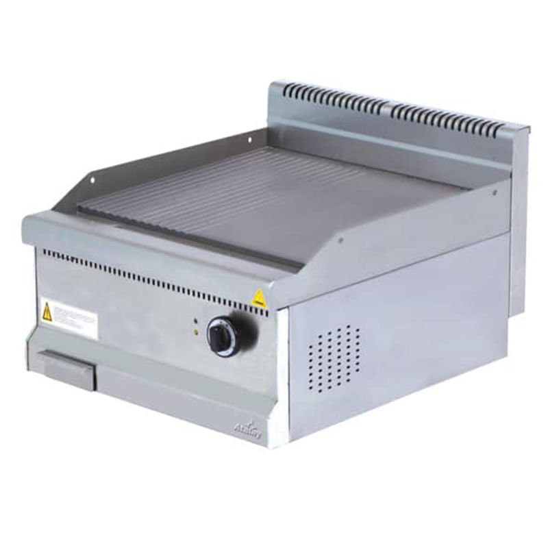 AEI-670/ND - Elektrikli Pleyt Izgara, 1/2 Düz - 1/2 Nervürlü Yüzeyli - Set Üstü