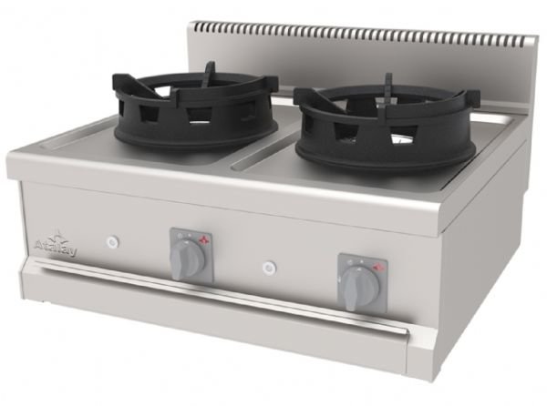 AWO-870 - Gazlı Wok Ocak, Çift Bekli - Set Üstü