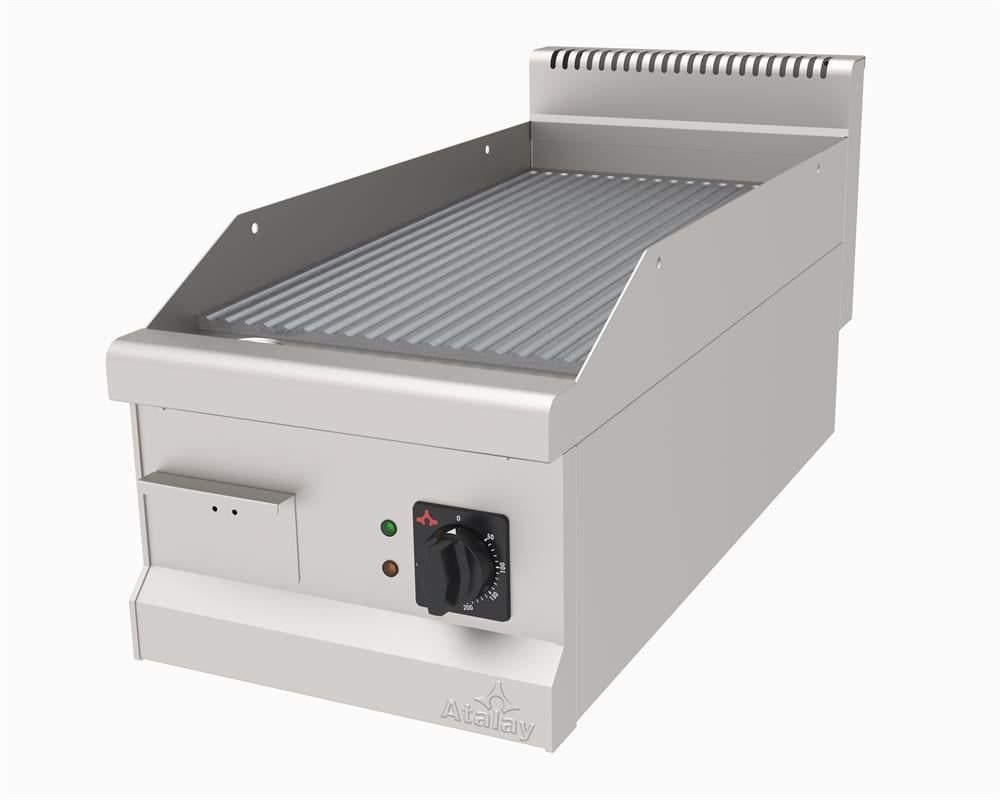 AEI-490/NS - Elektrikli Pleyt Izgara, Nervürlü Yüzeyli - Set Üstü