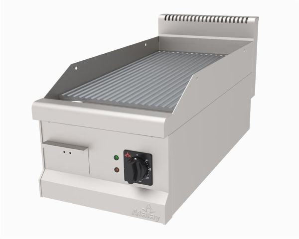AEI-490/NS - Elektrikli Pleyt Izgara, Nervürlü Yüzeyli - Set Üstü