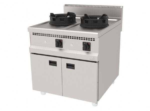 AWO-890 - Gazlı Wok Ocak, Çift Bekli - Set Tipi