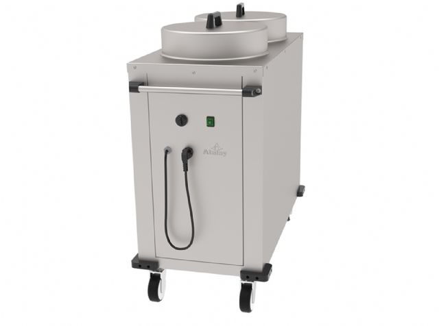 ATI-100 - Isıtmalı Tabak Otomat Arabası - Çiftli