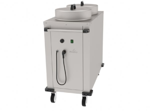 ATI-100 - Isıtmalı Tabak Otomat Arabası - Çiftli