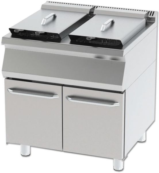 KGFD-8090 - Gazlı Fritöz, Çift Hazneli - Set Tipi