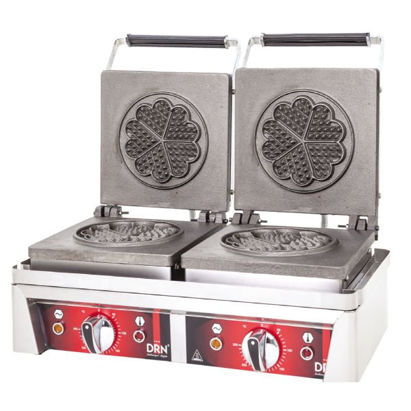 WY-2 Model - Elektrikli Waffle Makinesi - Yonca Desenli, Tek Kapaklı