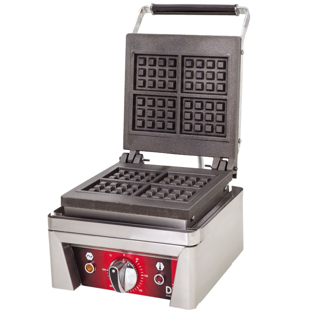 PWK-1 Model - Elektrikli Waffle Makinesi - Kare Desenli, Tek Kapaklı
