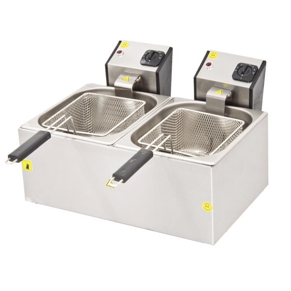 FRTE-55 Model - Elektrikli Fritöz Çift Hazneli (GN 1/2 + GN 1/2)