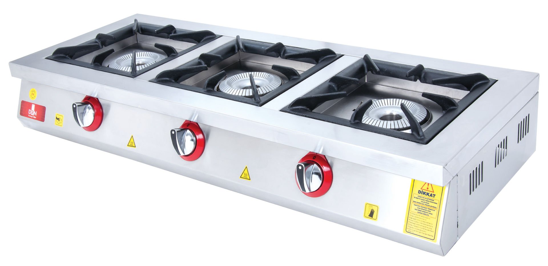 LOS-3 Model - Gazlı Set Üstü Ocak, 3 Gözlü
