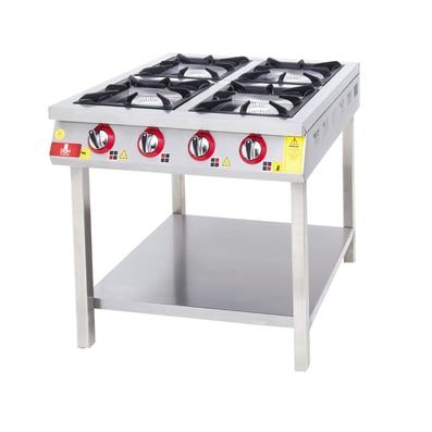 KF-8080 Model - Gazlı Set Tipi Ocak, 4 Gözlü, Fırınsız