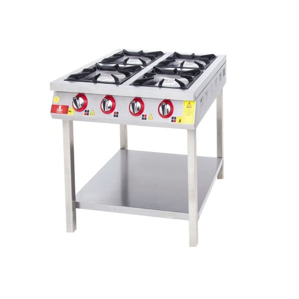 KF-8090 Model - Gazlı Set Tipi Ocak, 4 Gözlü, Fırınsız