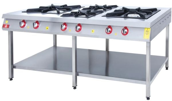 KF-2016 Model - Gazlı Set Tipi Ocak, 4 Gözlü, Fırınsız