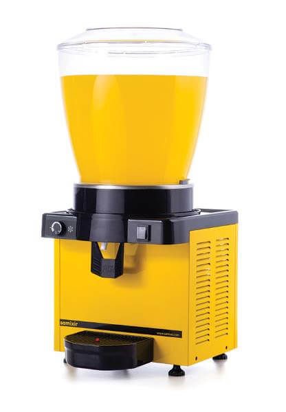 Panoramik M22 Model - Karıştırıcılı Soğuk İçecek Dispenseri, Sarı Renk, 22 Lt