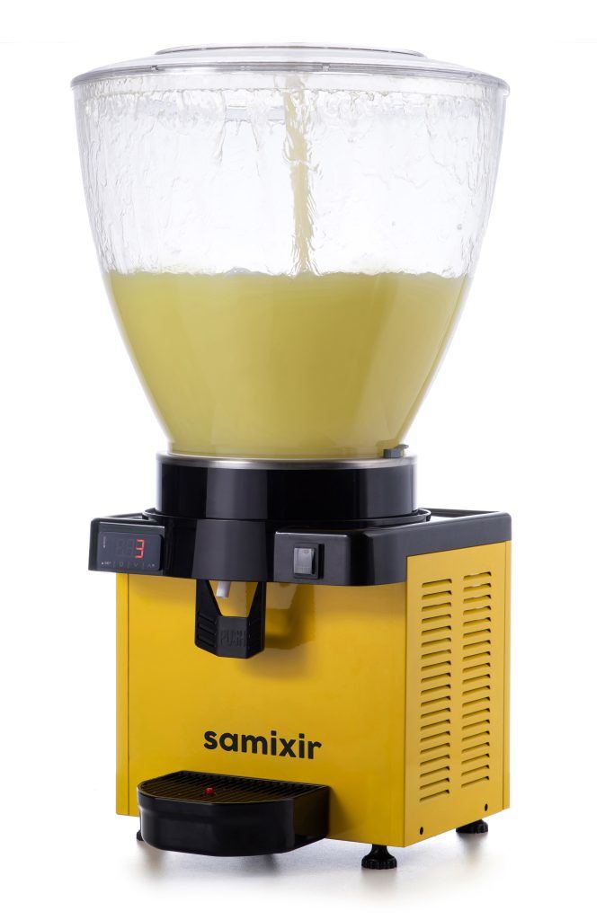 Panoramik S40 Model - Fıskiyeli Soğuk İçecek Dispenseri, Sarı Renk, 40 Lt, Dijital