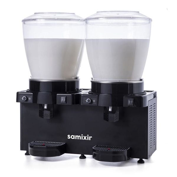 Panoramik 22 Twin Model - Kombinasyon Soğuk İçecek Dispenseri, Siyah Renk, 22 Lt Karıştırıcılı + 22 Lt Karıştırıcılı