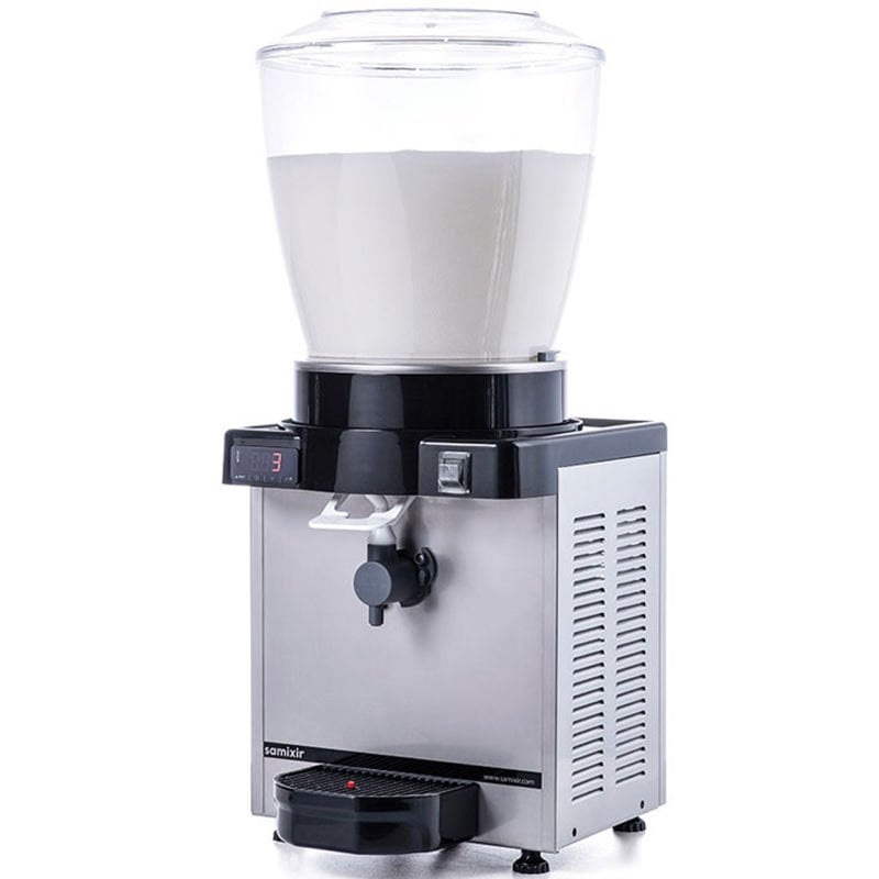 KAM22 Model - Karıştırıcılı Köpüklü Ayran Dispenseri, Inox,  22 Lt, Dijital